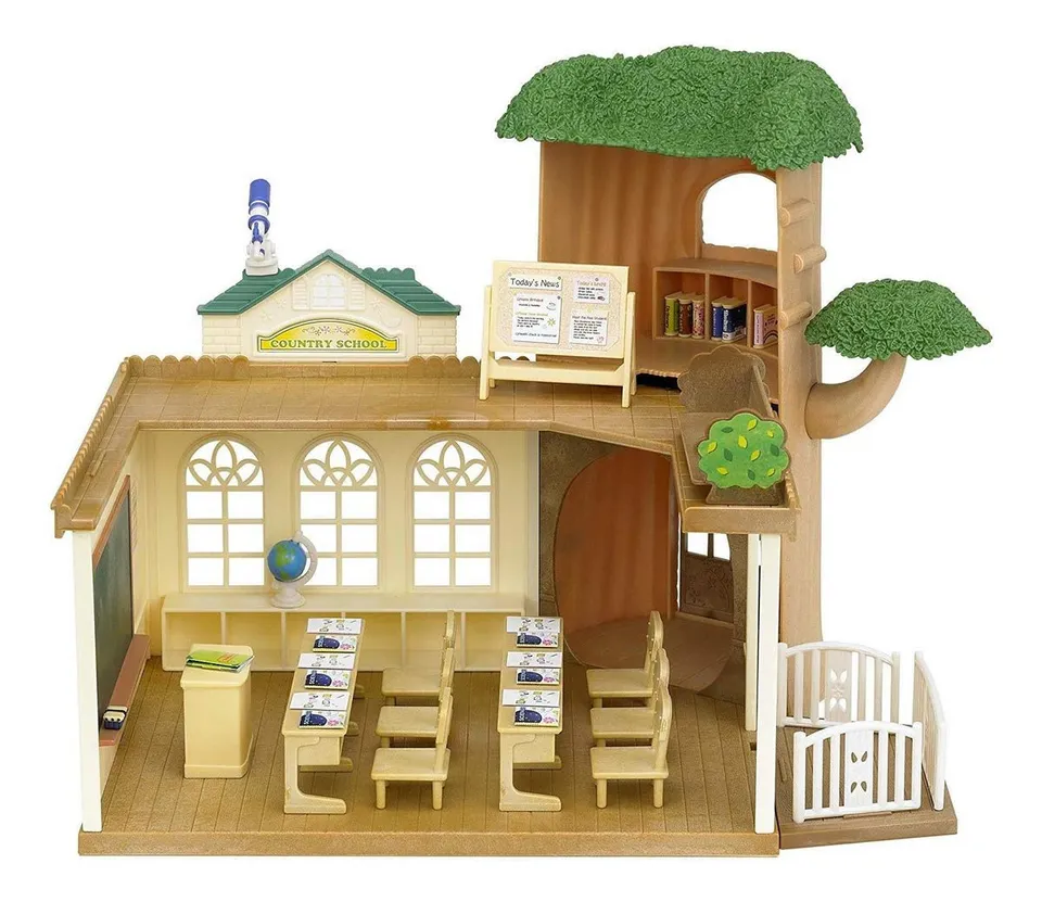 sylvanian-families-school-5105-eichenhain-schule-puppenhaus-spielset image 1
