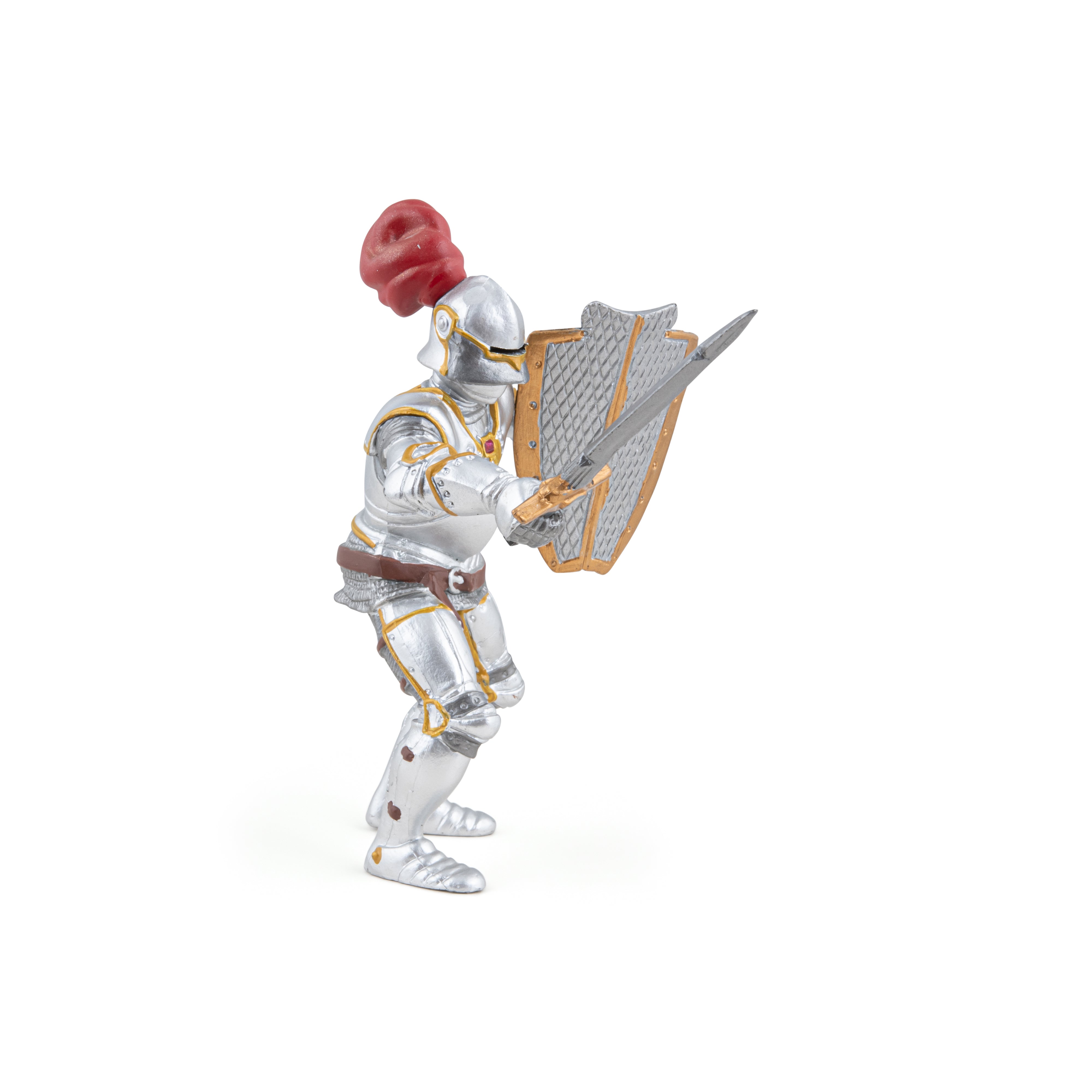 papo-medieval-ritter-in-r-stung-rote-feder-figur image 6