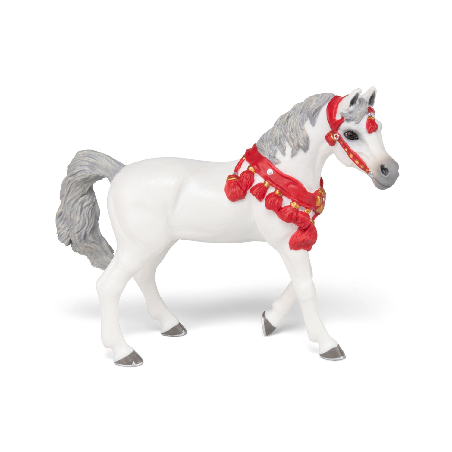 papo-araber-pferdefigur-wei-paradekleid-sammler image 1