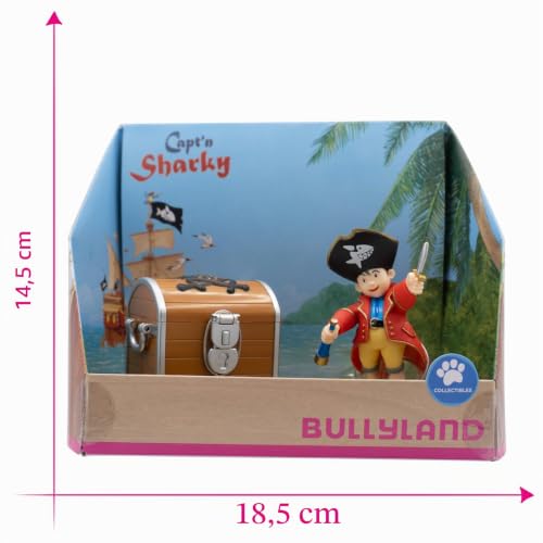 bullyland-capt-n-sharky-pirat-18900-spielfigur-mit-truhe image 7
