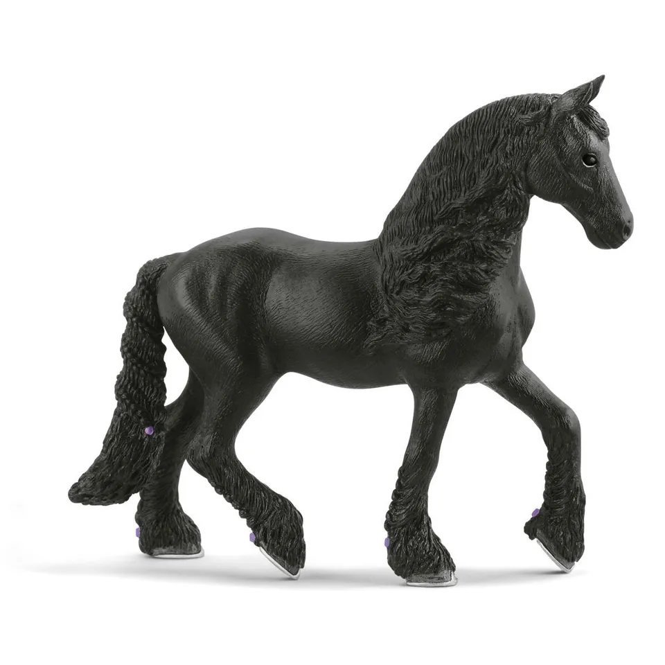 schleich-horse-club-friesenstute-pferd-figur-schwarz image 1