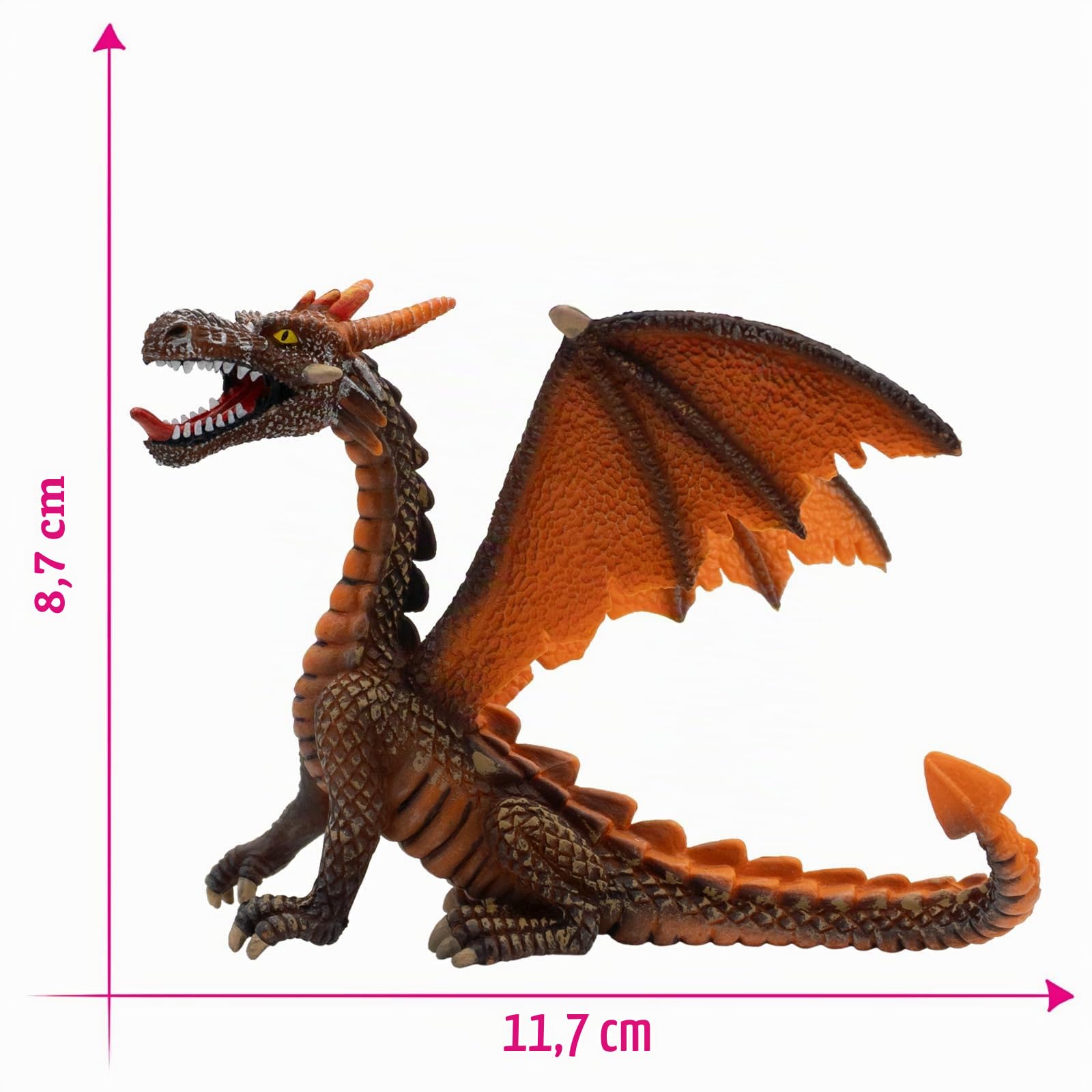bullyland-enchanted-forest-drache-75595-spielfigur-orange-8-7-cm image 2