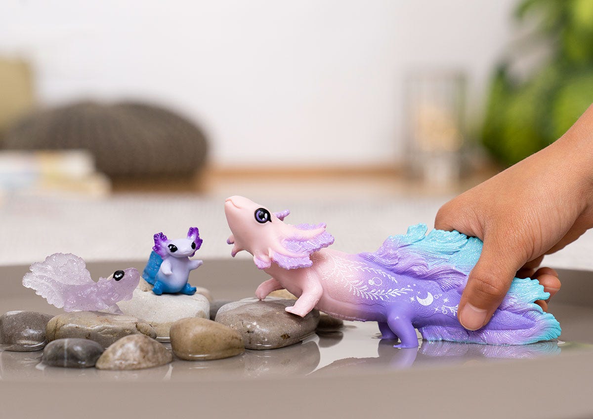 schleich-wild-life-axolotl-discovery-set-figuren-42628 image 2