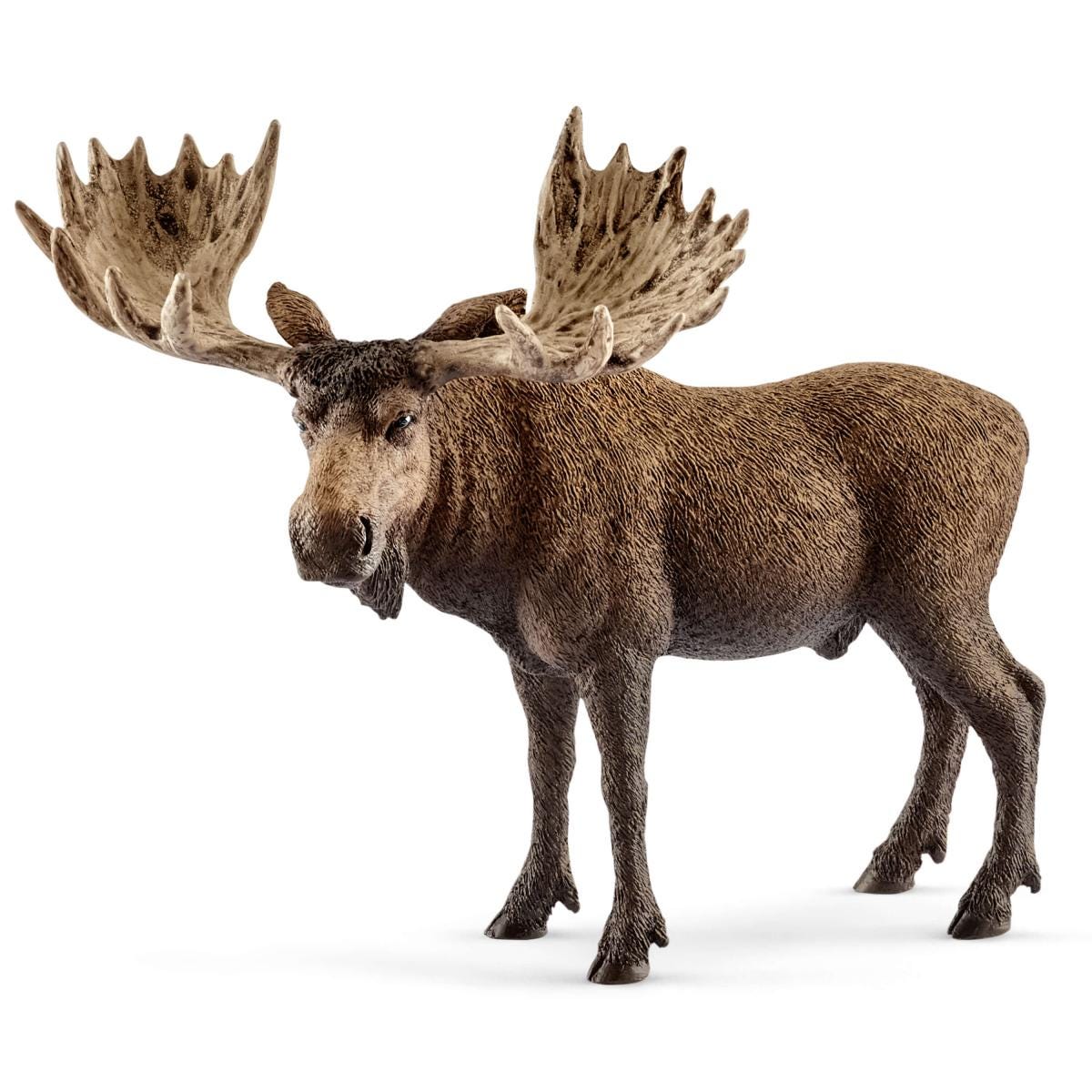 schleich-wild-life-elchbulle-tierfigur-geweih-m-nnlich image 1