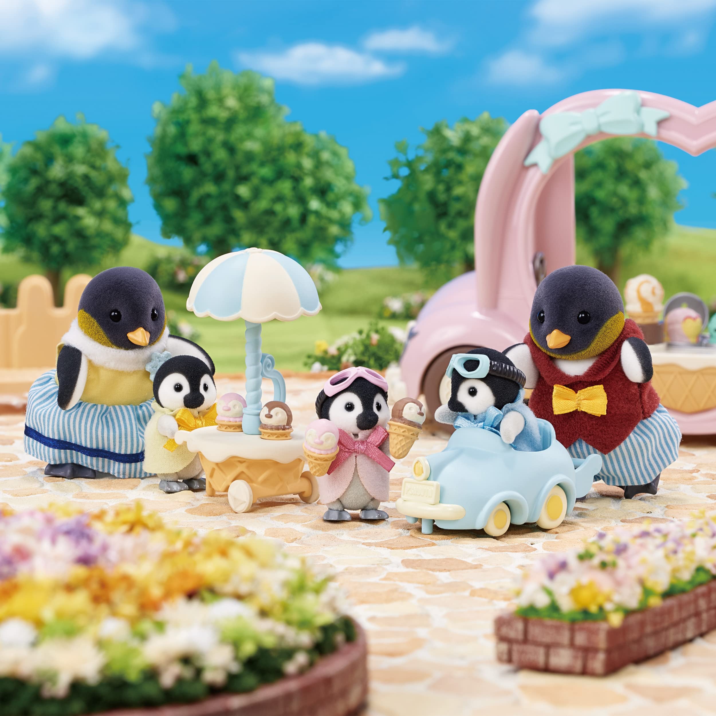 sylvanian-families-5695-pinguin-fahr-und-spielset-mit-auto image 5