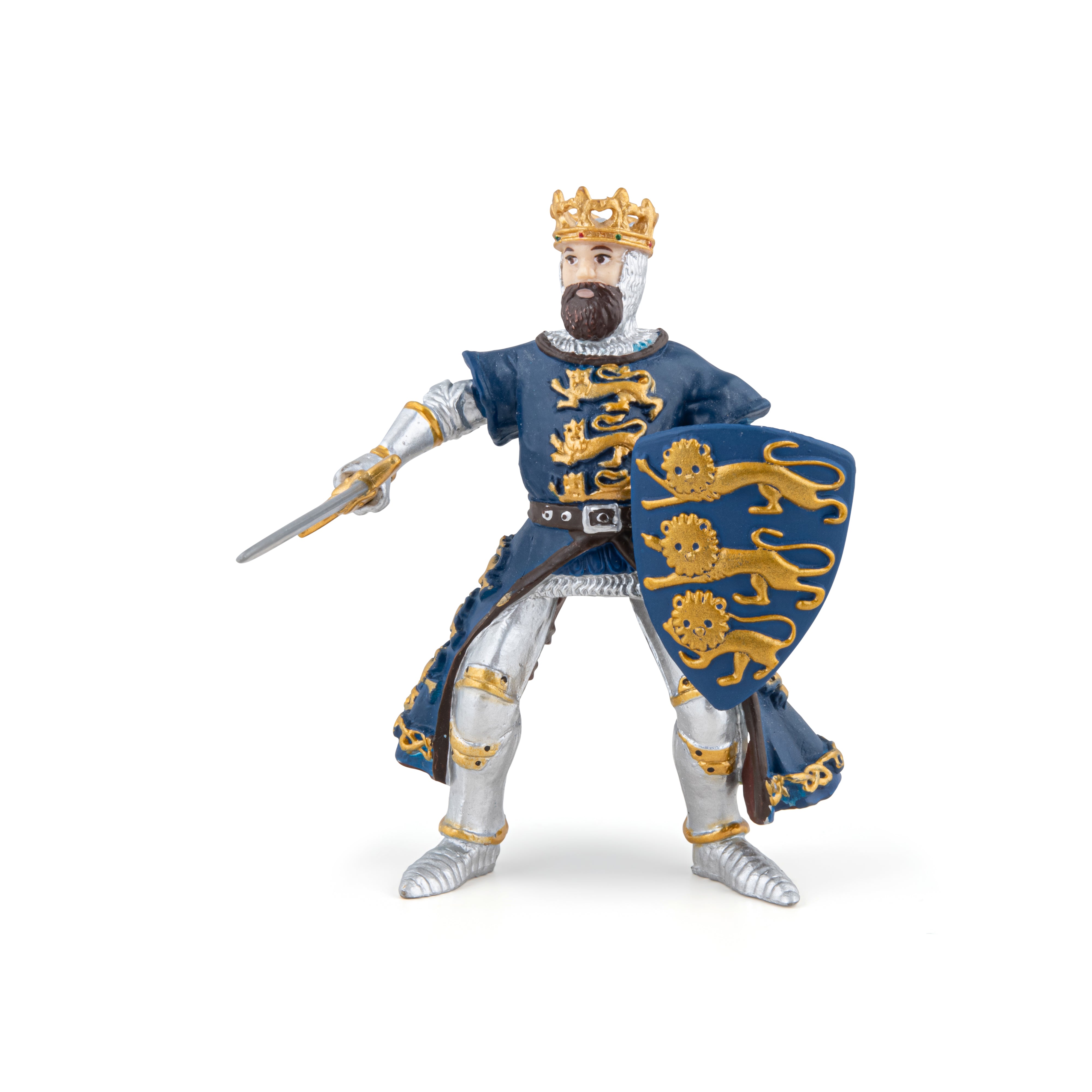 papo-medieval-k-nig-richard-blaue-ritter-figur image 1