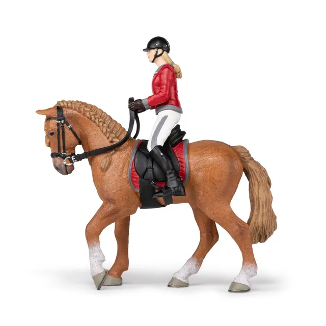 papo-pferd-und-reiter-figur-fuchs-ausritt-set image 1