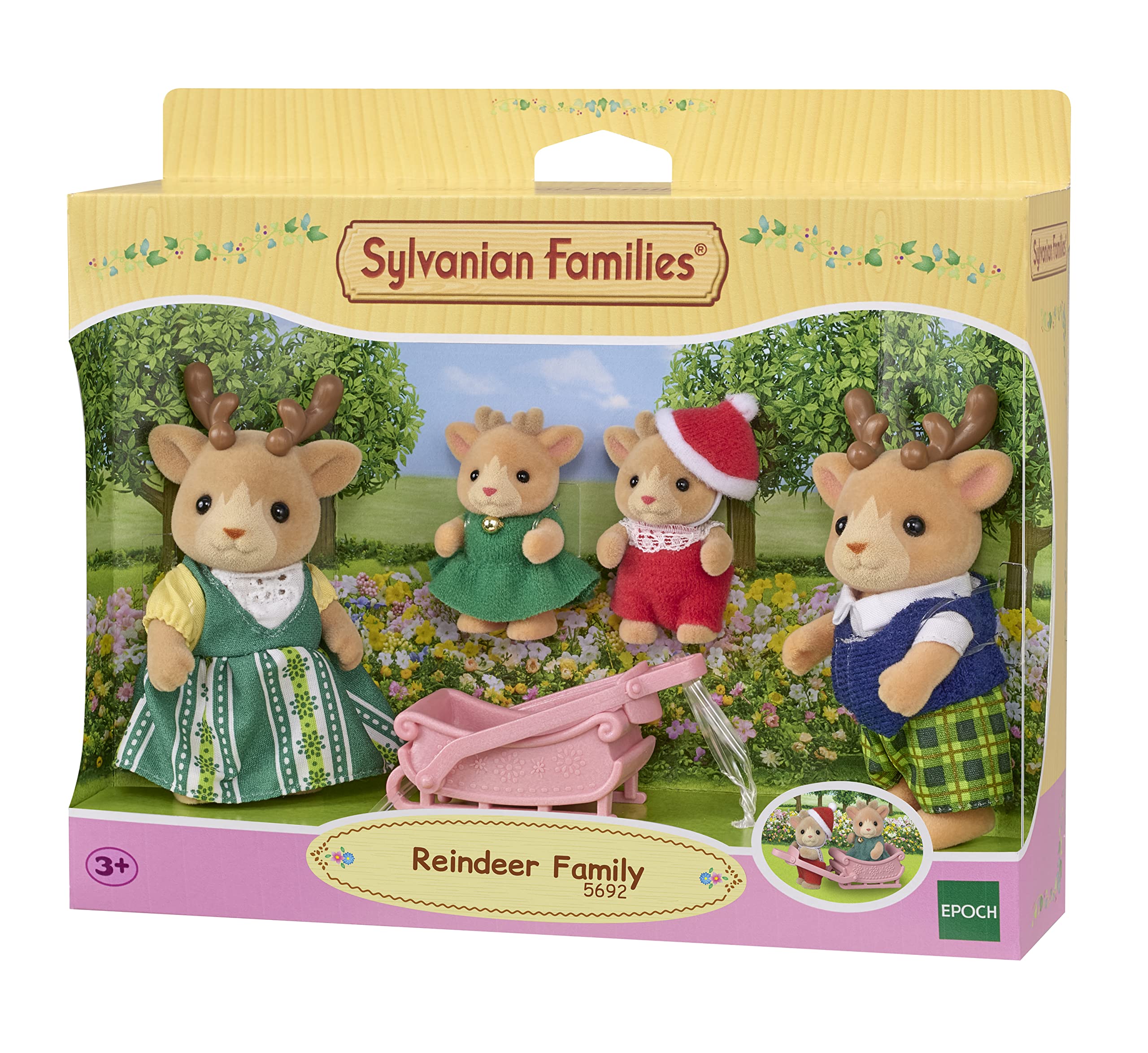 sylvanian-families-village-5692-rentier-familie-mit-schlitten image 6