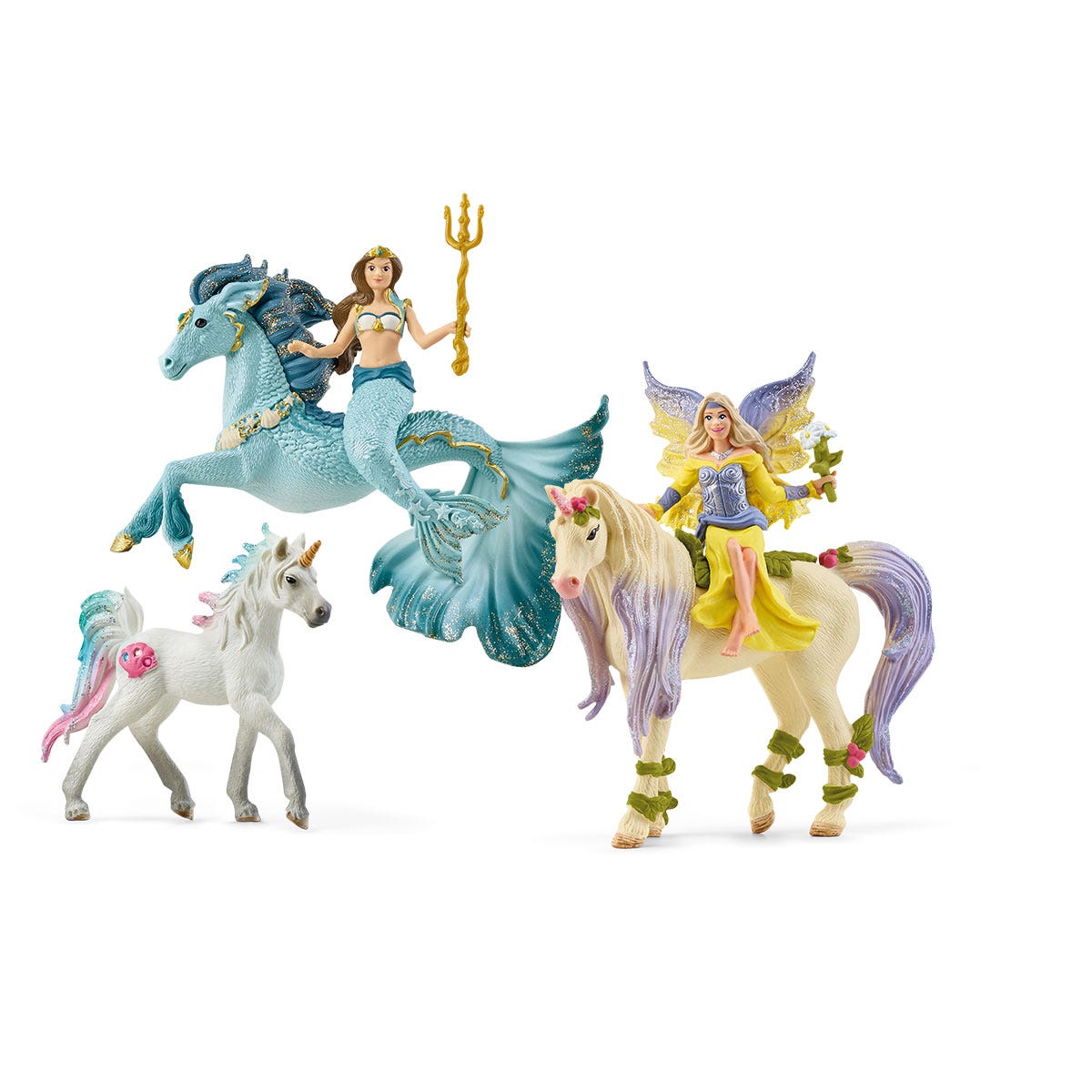 schleich-bayala-starter-set-spielfiguren-einhorn-glitzer image 1