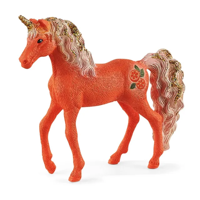 schleich-bayala-einhornfohlen-orange-fantasyfigur image 1