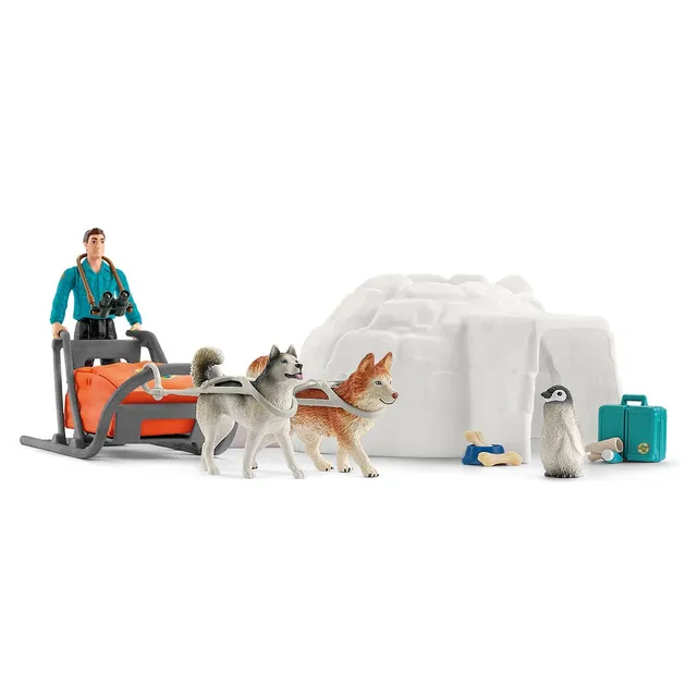 schleich-wild-life-expedition-antarktis-spielset-schlitten image 1