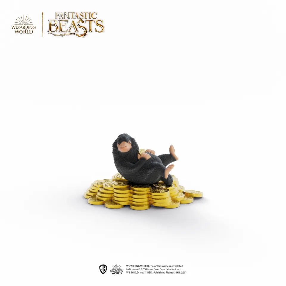 schleich-harry-potter-niffler-mit-gold-14905-figur image 1