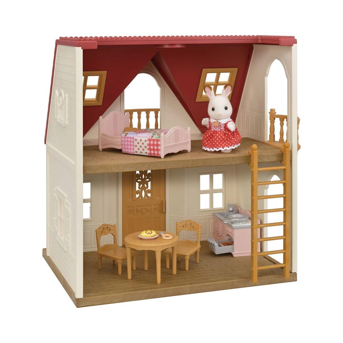 sylvanian-families-village-starter-haus-puppenhaus-5567-mit-figur image 1