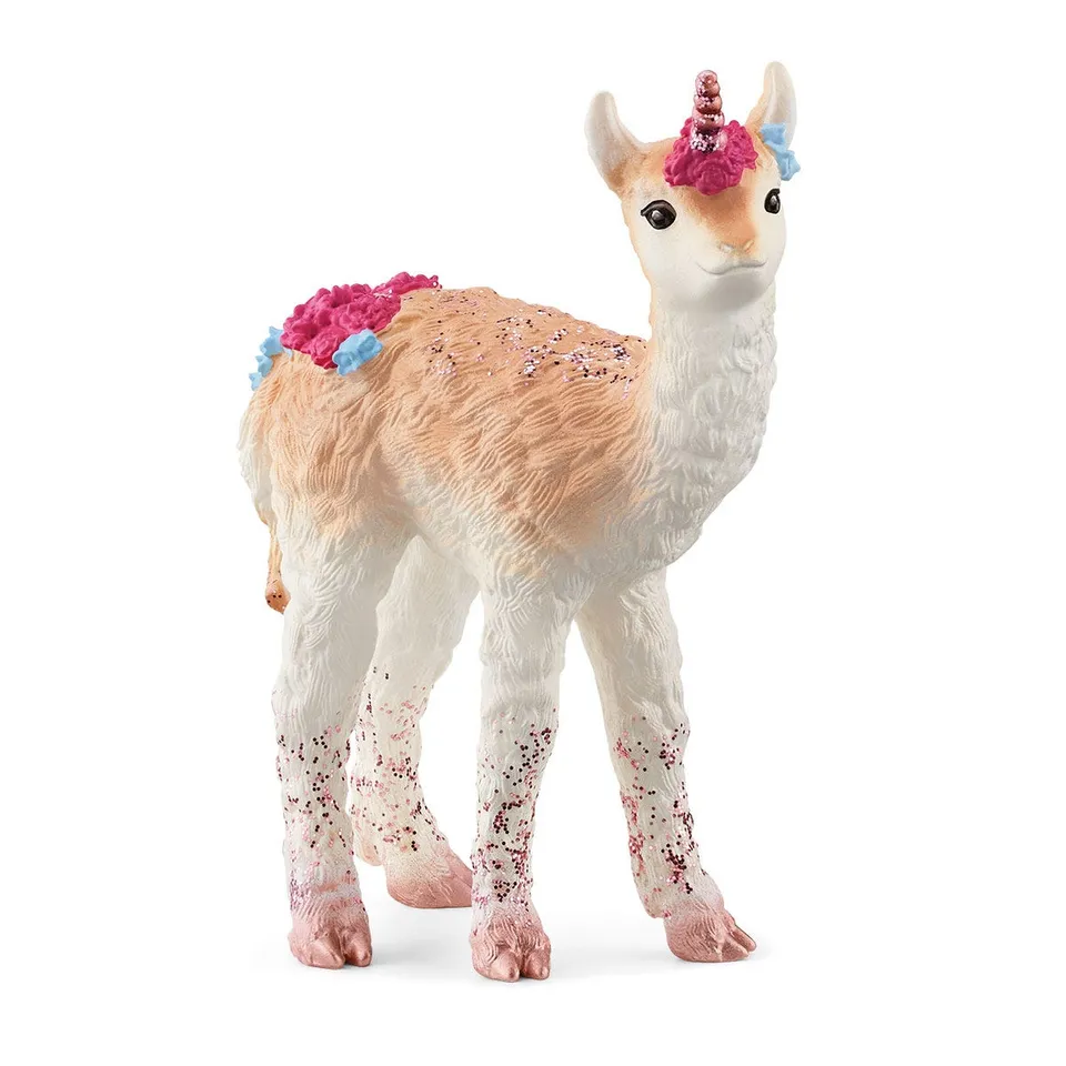 schleich-bayala-lama-einhorn-fantasy-figur-70743-glitzer image 1