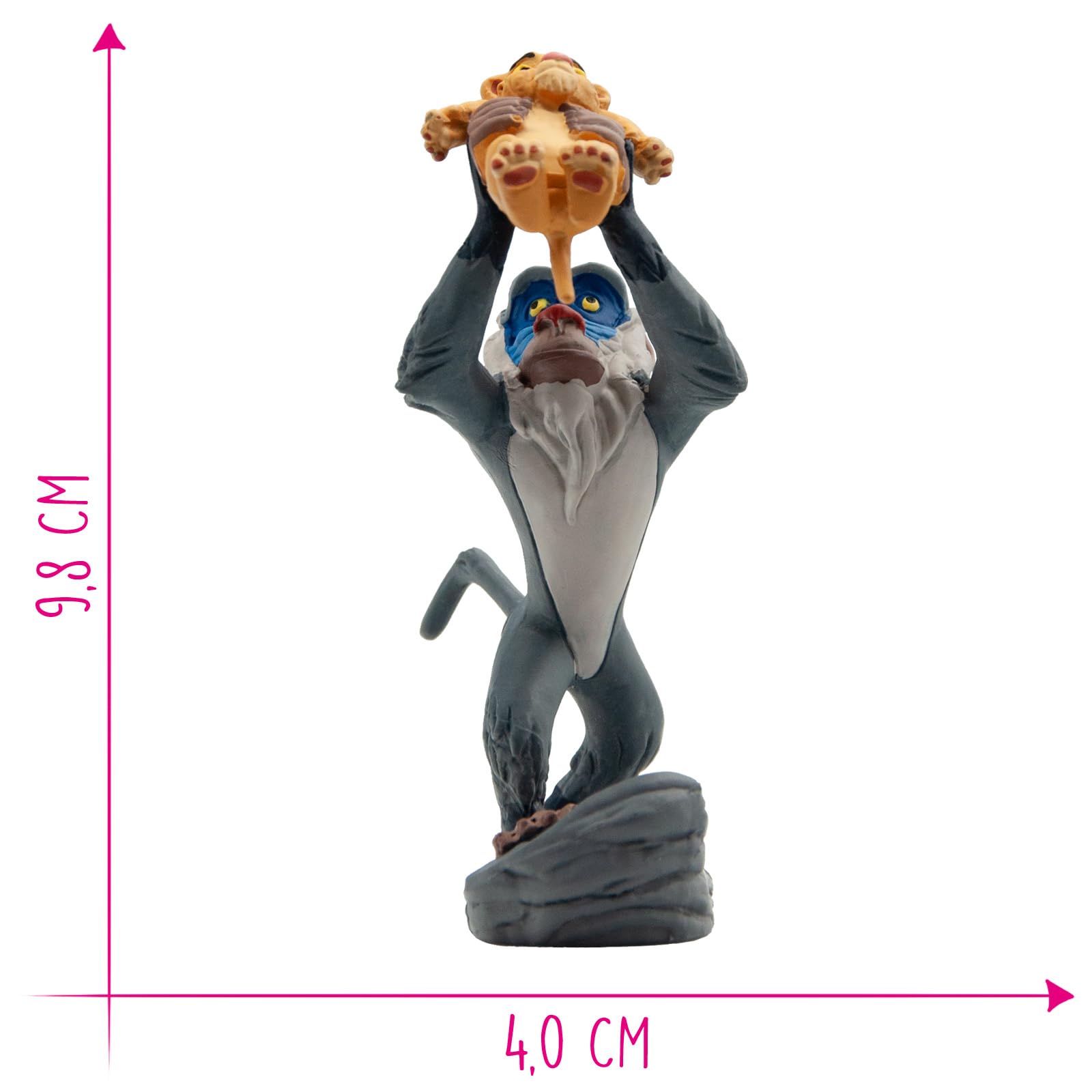 bullyland-disney-classic-12256-rafiki-mit-simba-figur-9-8-cm image 2
