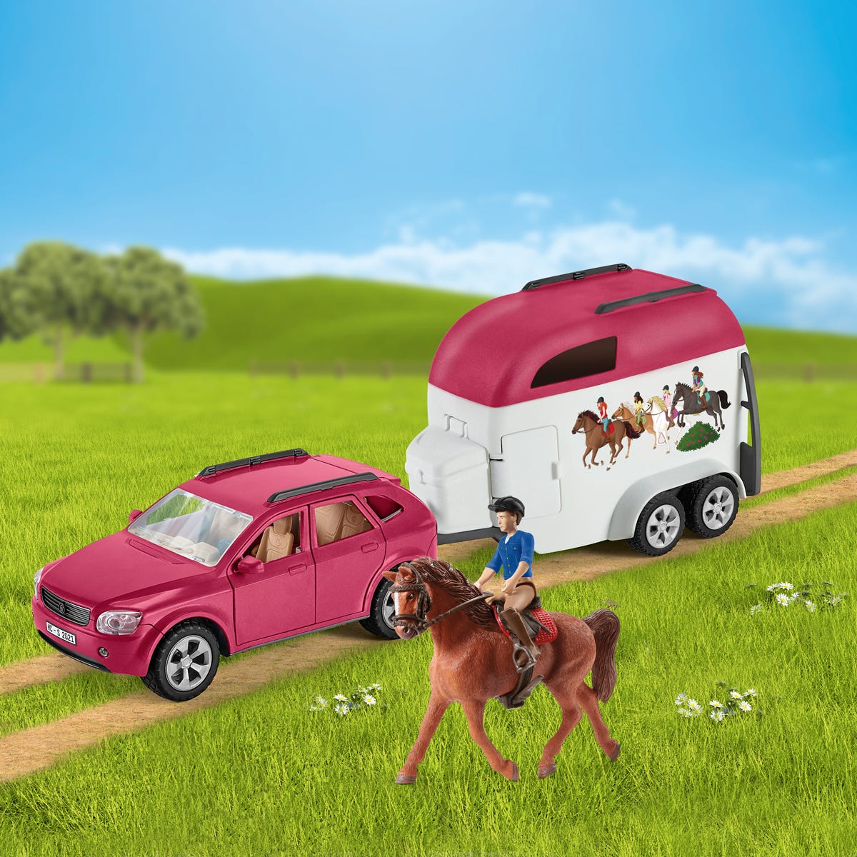 schleich-horse-club-72223-suv-mit-anh-nger-spielset image 2