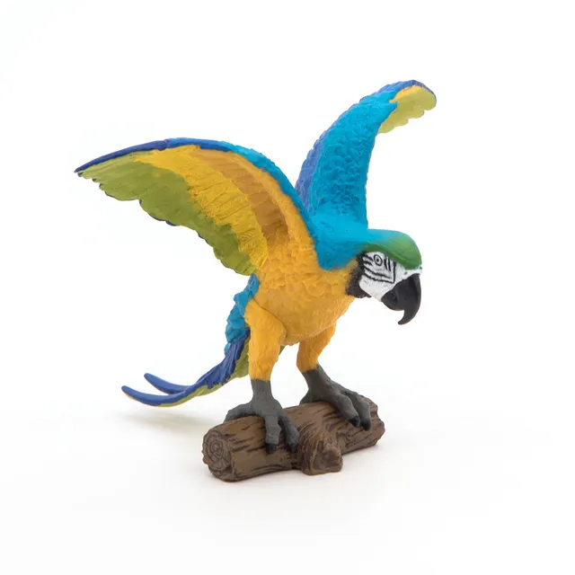 papo-wildlife-blauer-ara-papagei-figur-vogel image 1