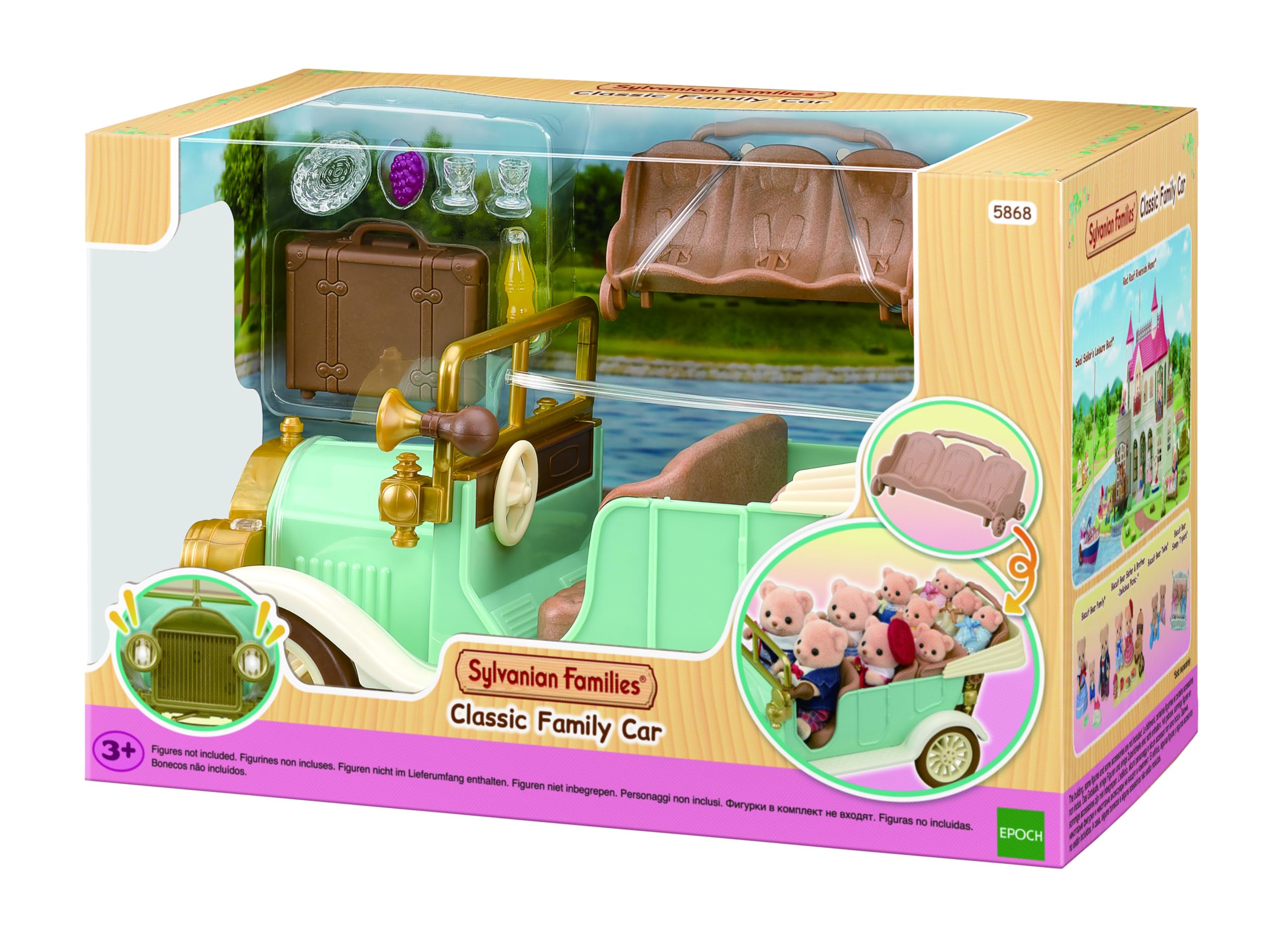 sylvanian-families-5868-familien-oldtimer-spielzeugauto-mit-zubeh-r image 2
