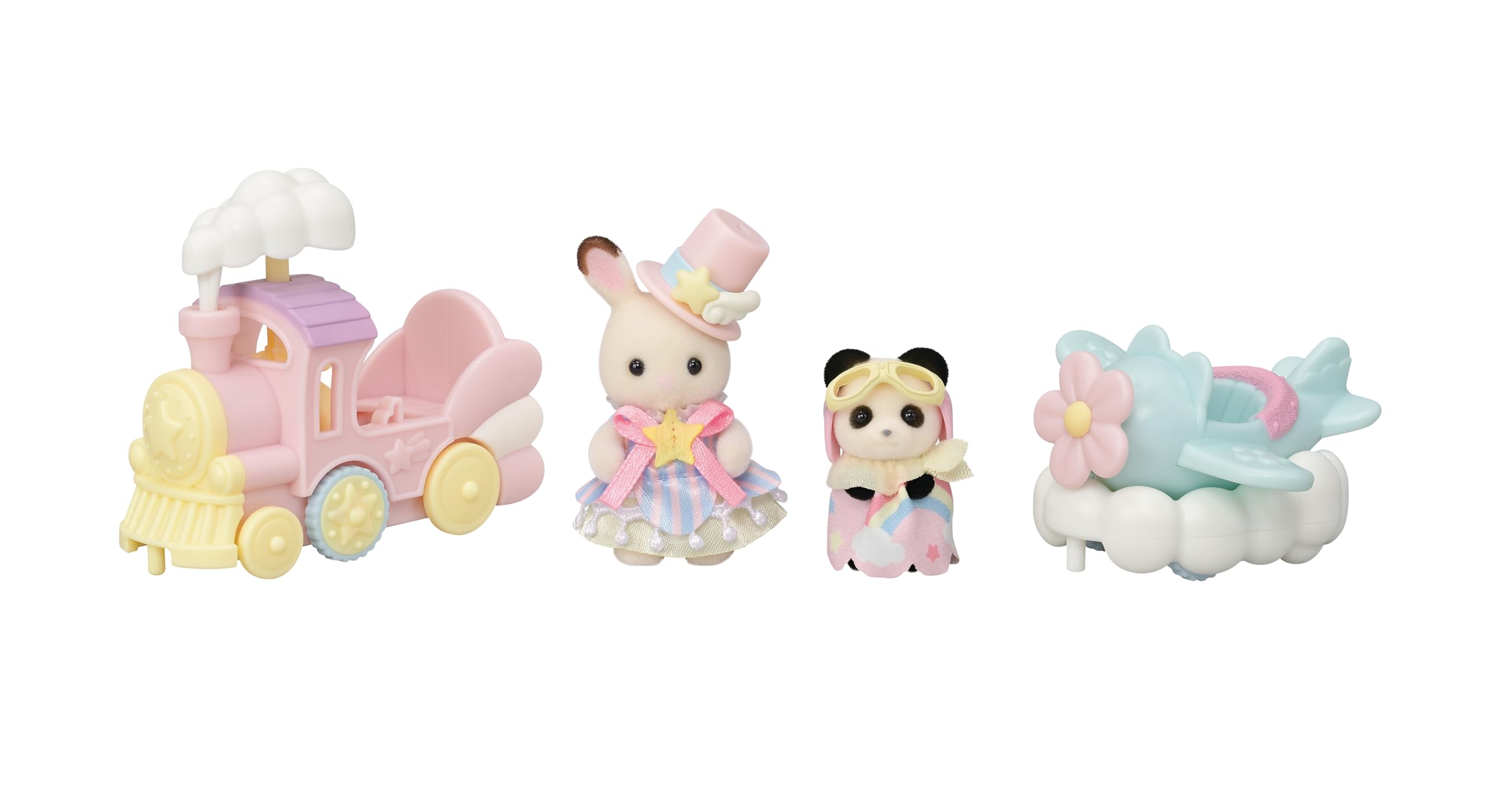sylvanian-families-5819-freizeitpark-zugfahrt-spielset-mit-babys image 4