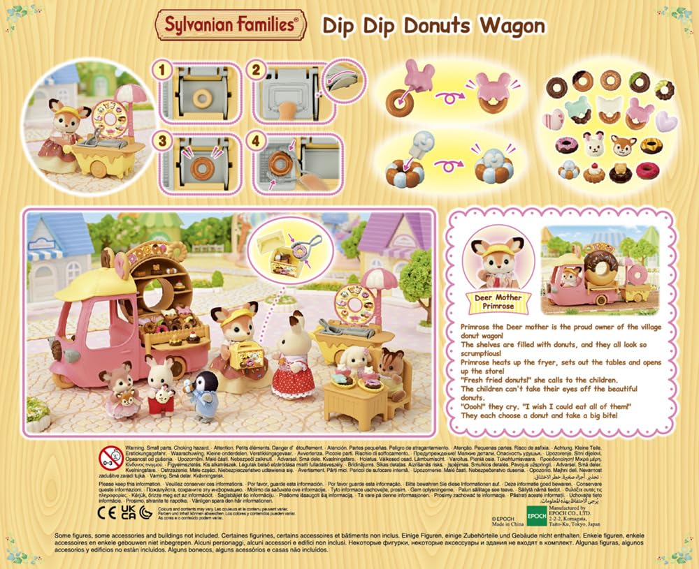 sylvanian-families-town-5808-donutwagen-spielset-mit-reh-figur image 2