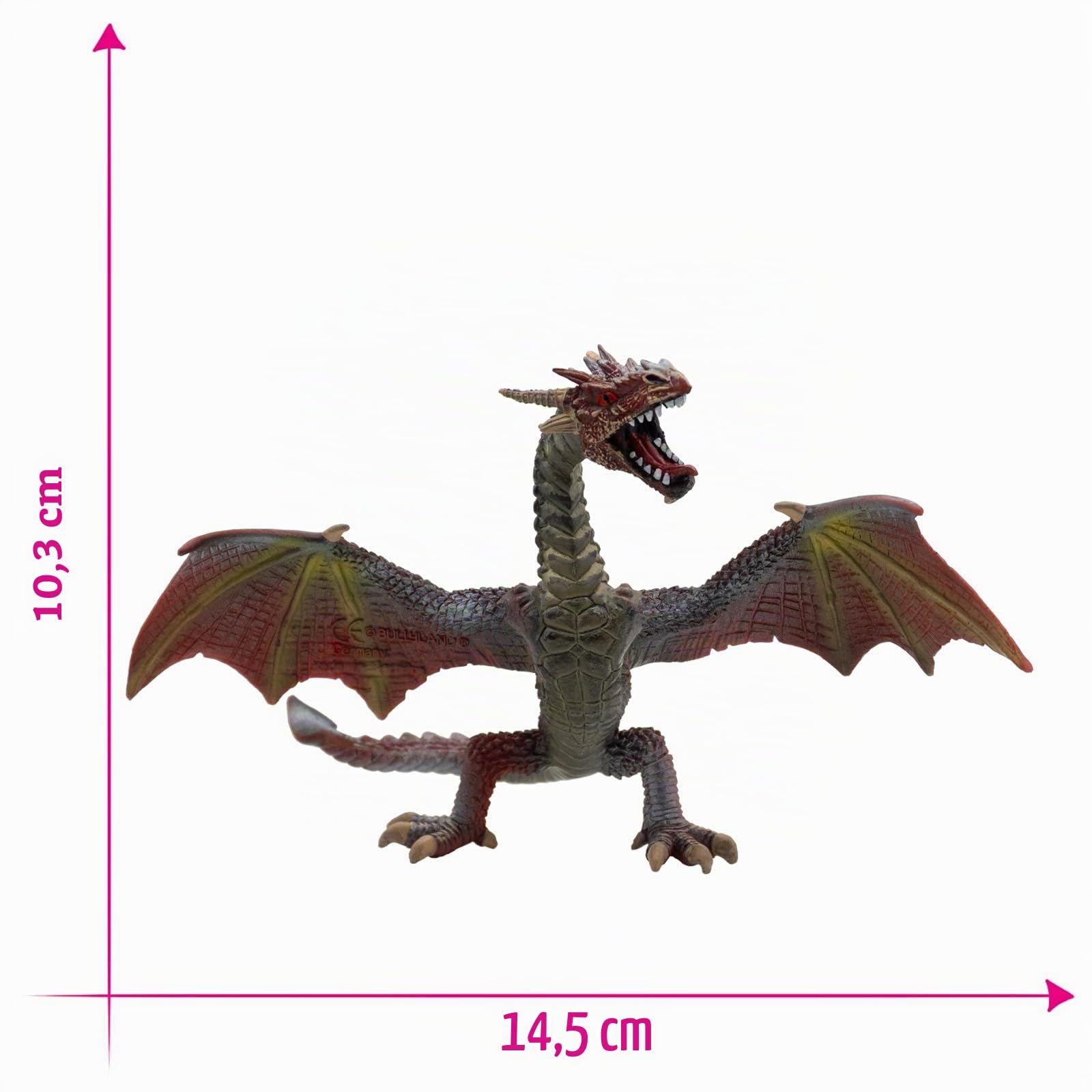 bullyland-enchanted-forest-rotbrauner-drache-spielfigur-10-3-cm image 2