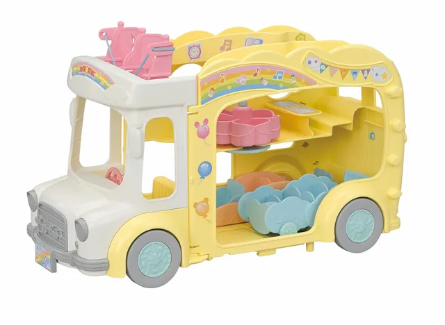 sylvanian-families-school-5744-bus-regenbogen-spielset image 1