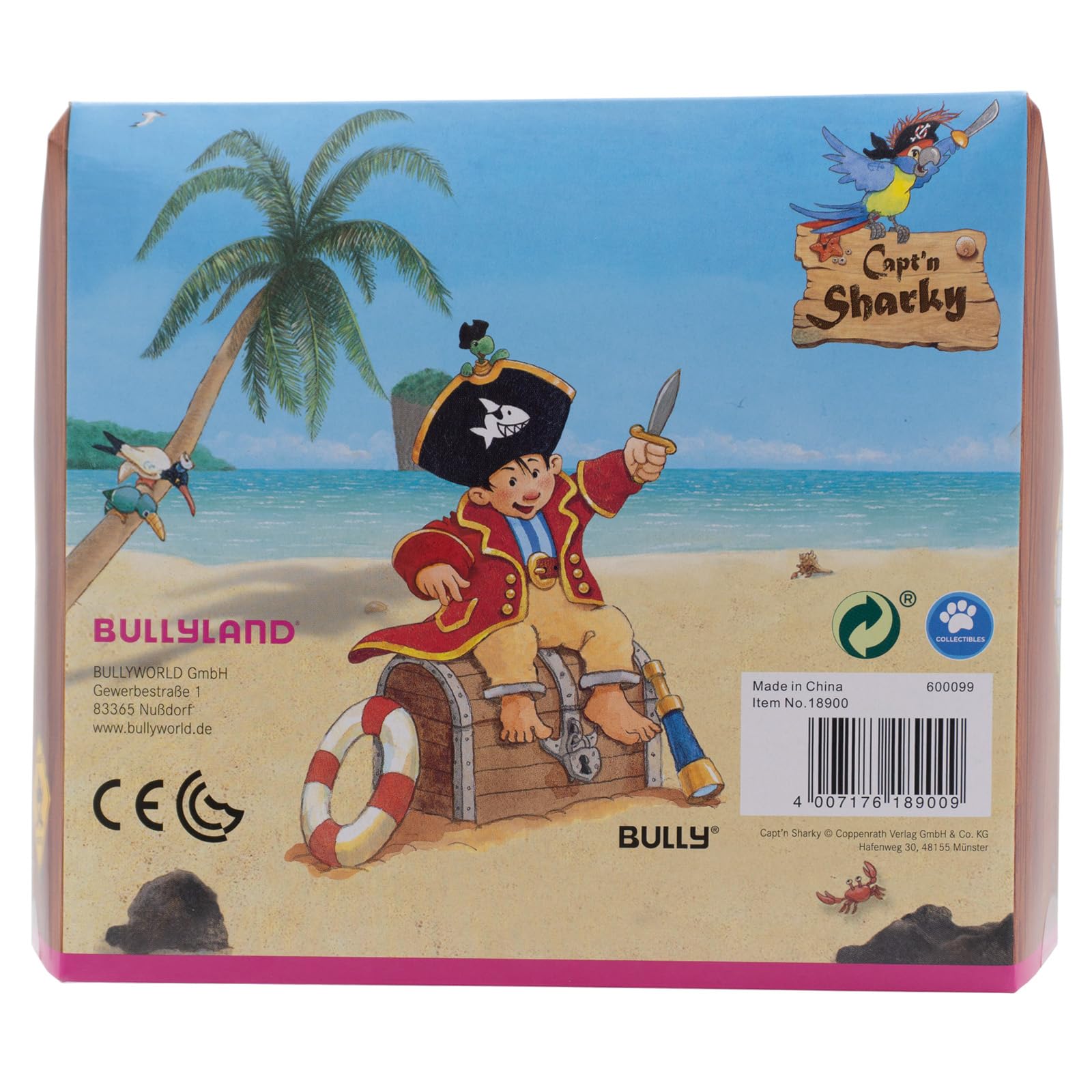 bullyland-capt-n-sharky-pirat-18900-spielfigur-mit-truhe image 4