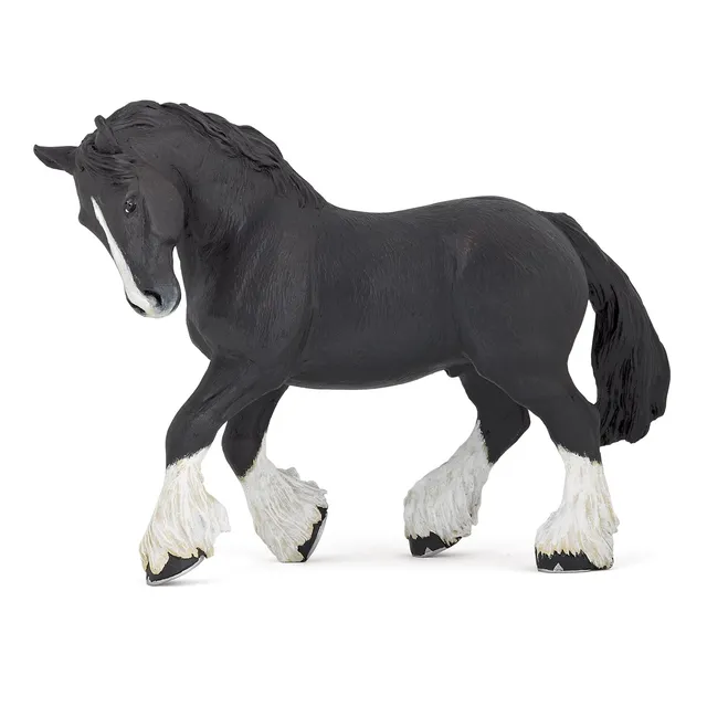 papo-horses-shire-hengst-pferdefigur-schwarz image 1