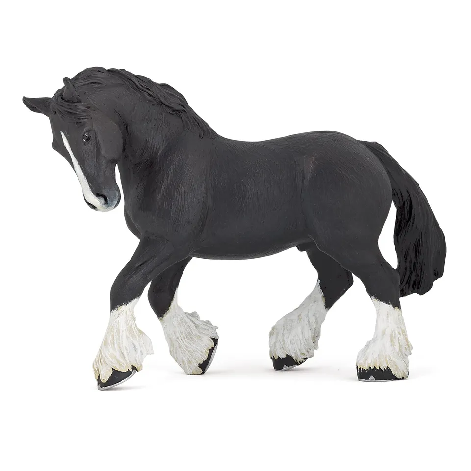 papo-horses-shire-hengst-pferdefigur-schwarz image 1