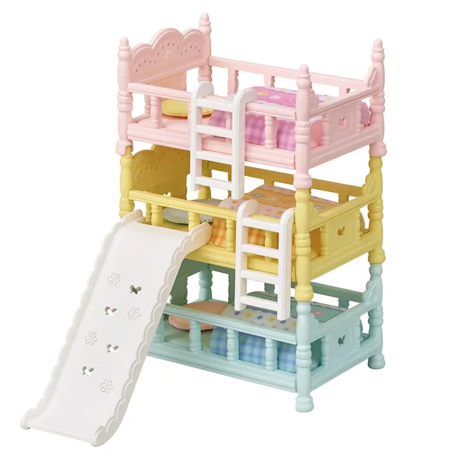sylvanian-families-baby-5741-babyhochbett-puppenhaus-3-betten image 1