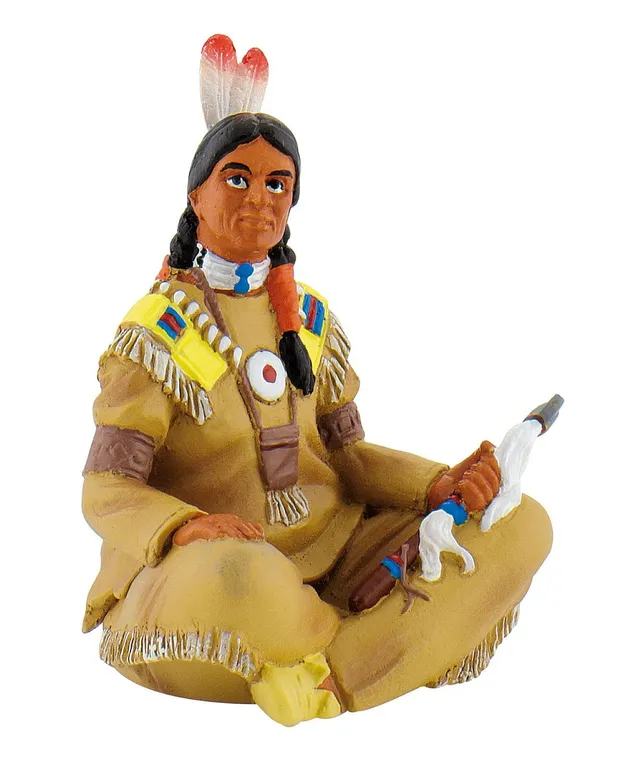bullyland-80683-indianer-mit-beil-spielfigur-6-cm-western image 1