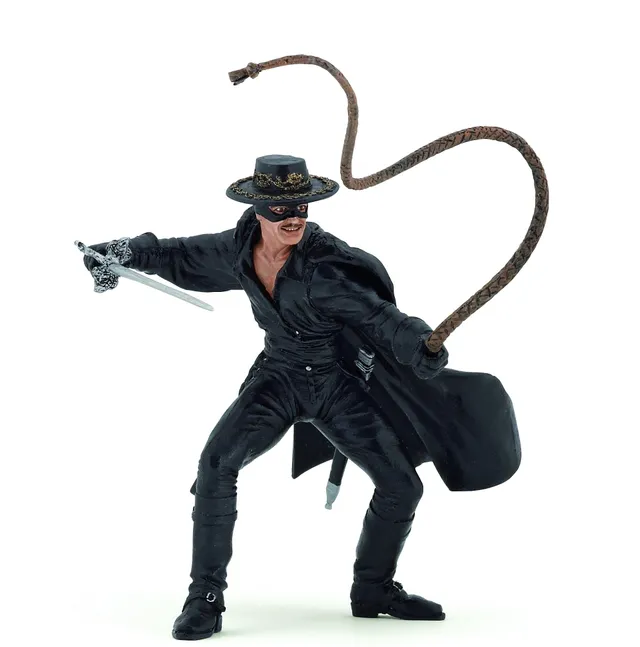 papo-historicals-zorro-mit-peitsche-figur-handbemalt image 1