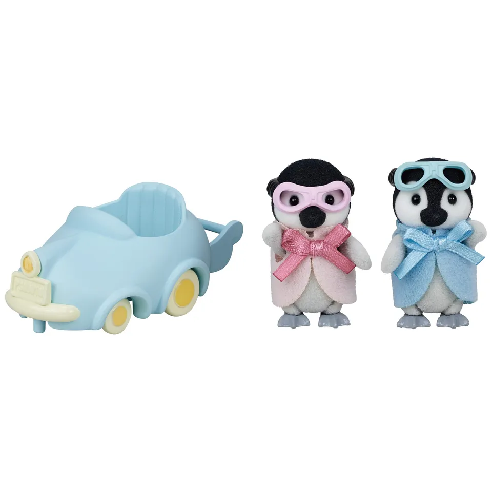 sylvanian-families-5695-pinguin-fahr-und-spielset-mit-auto image 1