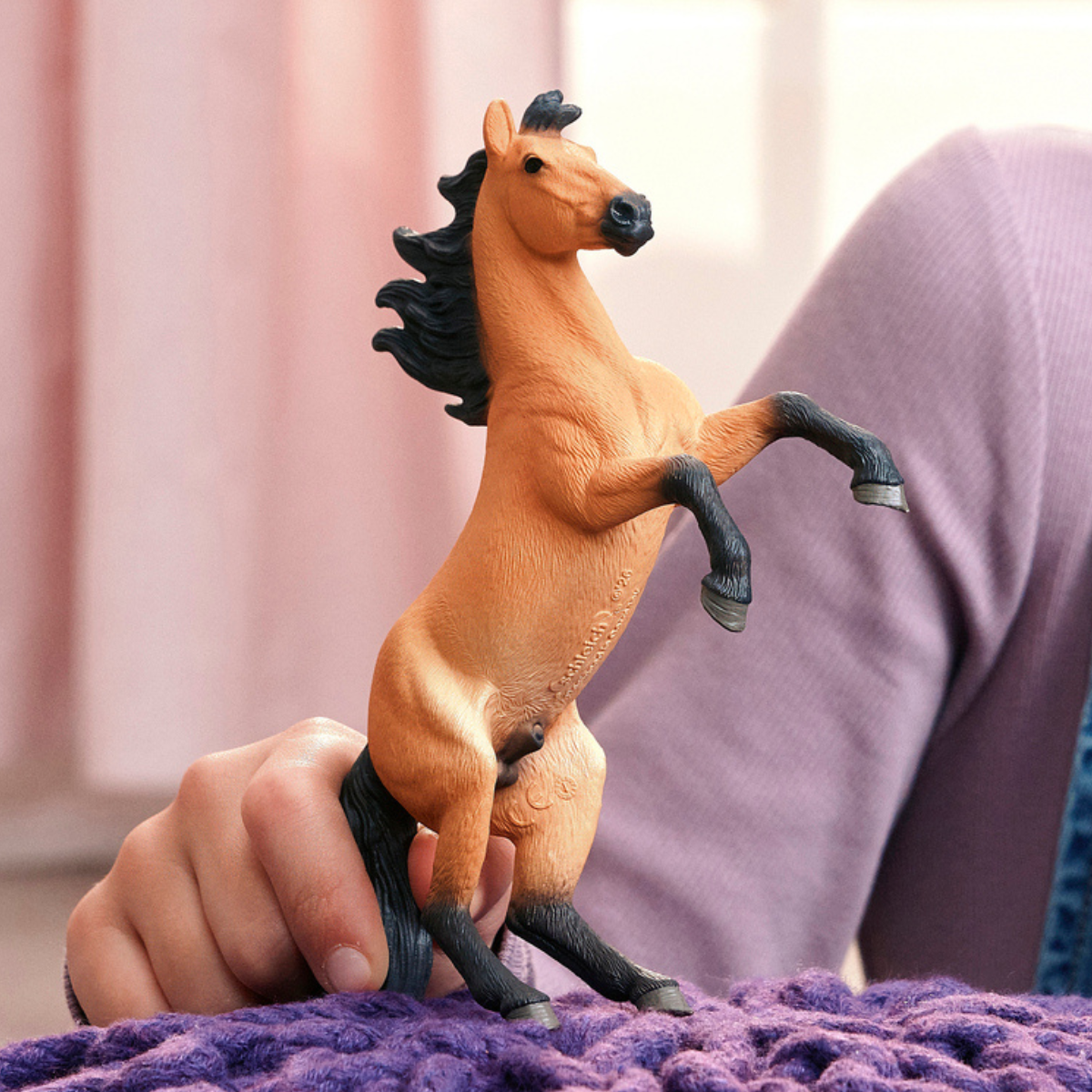 schleich-horse-club-mustang-hengst-pferdefigur-14921-pr-rie image 2
