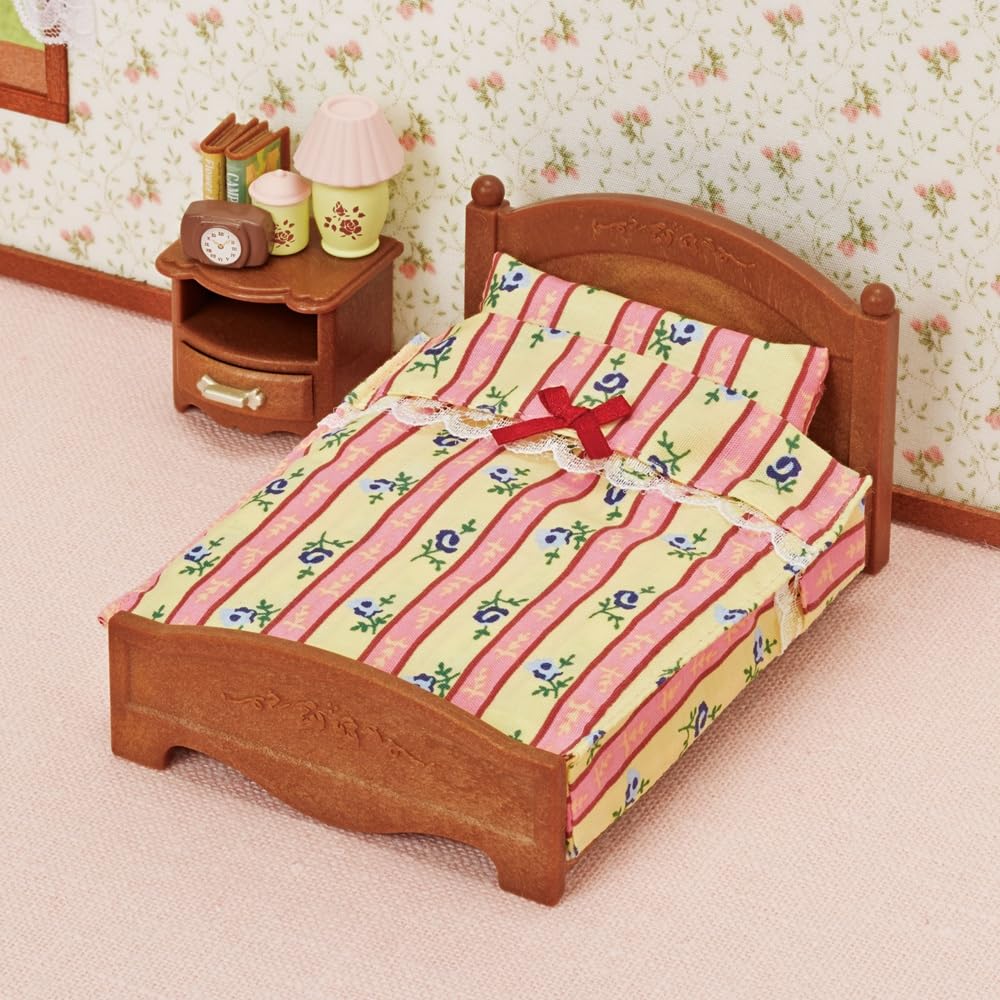 sylvanian-families-5019-doppelbett-puppenhaus-m-bel-klein-2er image 3