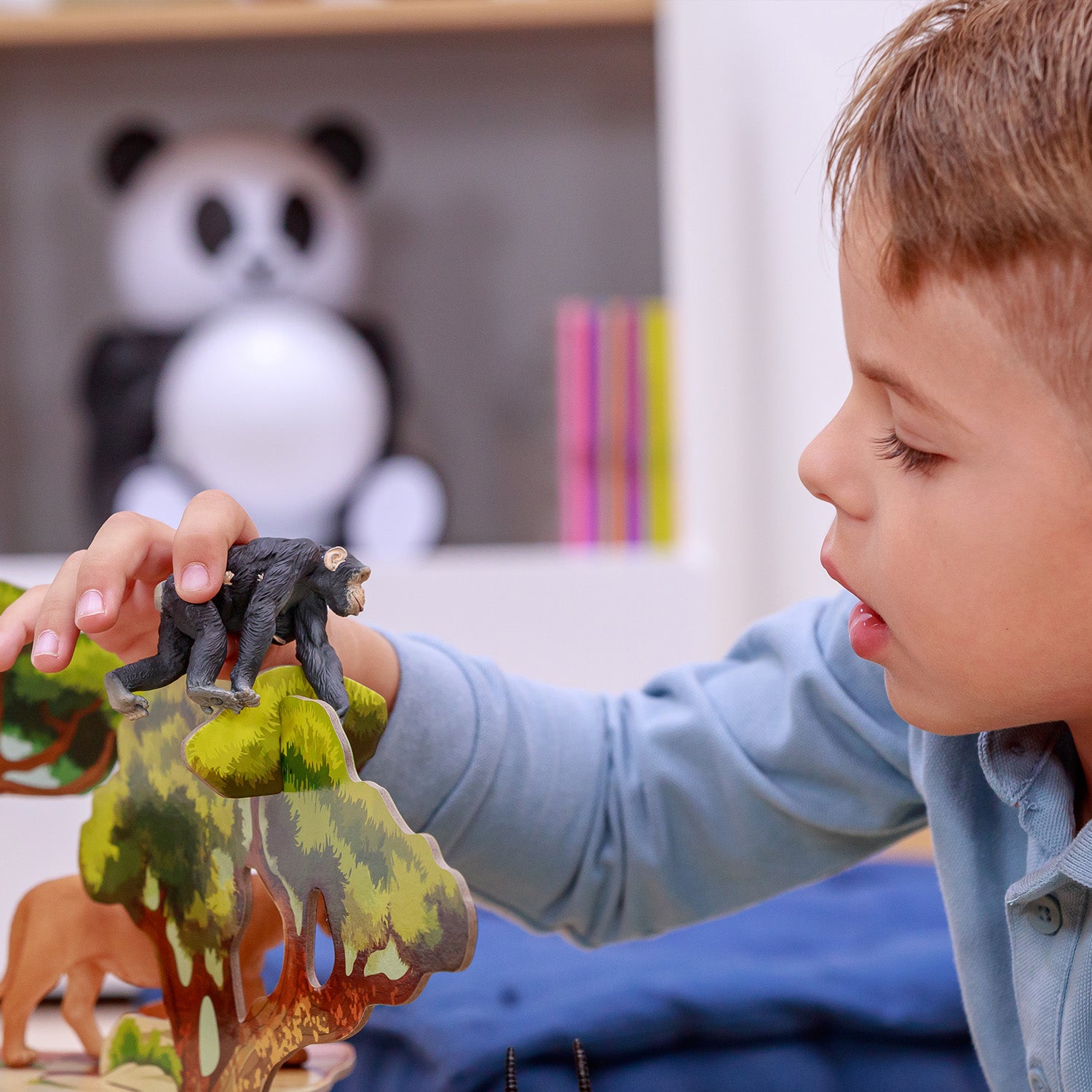 papo-wildlife-schimpanse-mit-baby-spielfigur-affe image 2