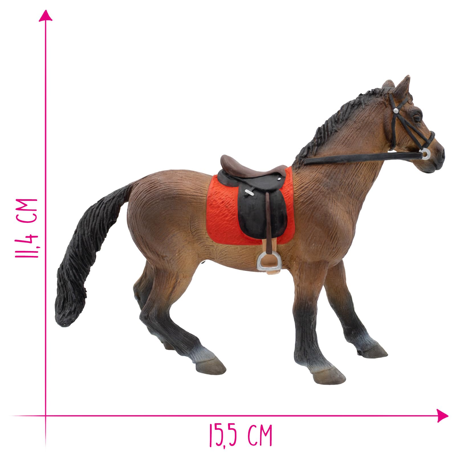 bullyland-paddock-62682-hannoveraner-hengst-pferd-figur-braun image 2