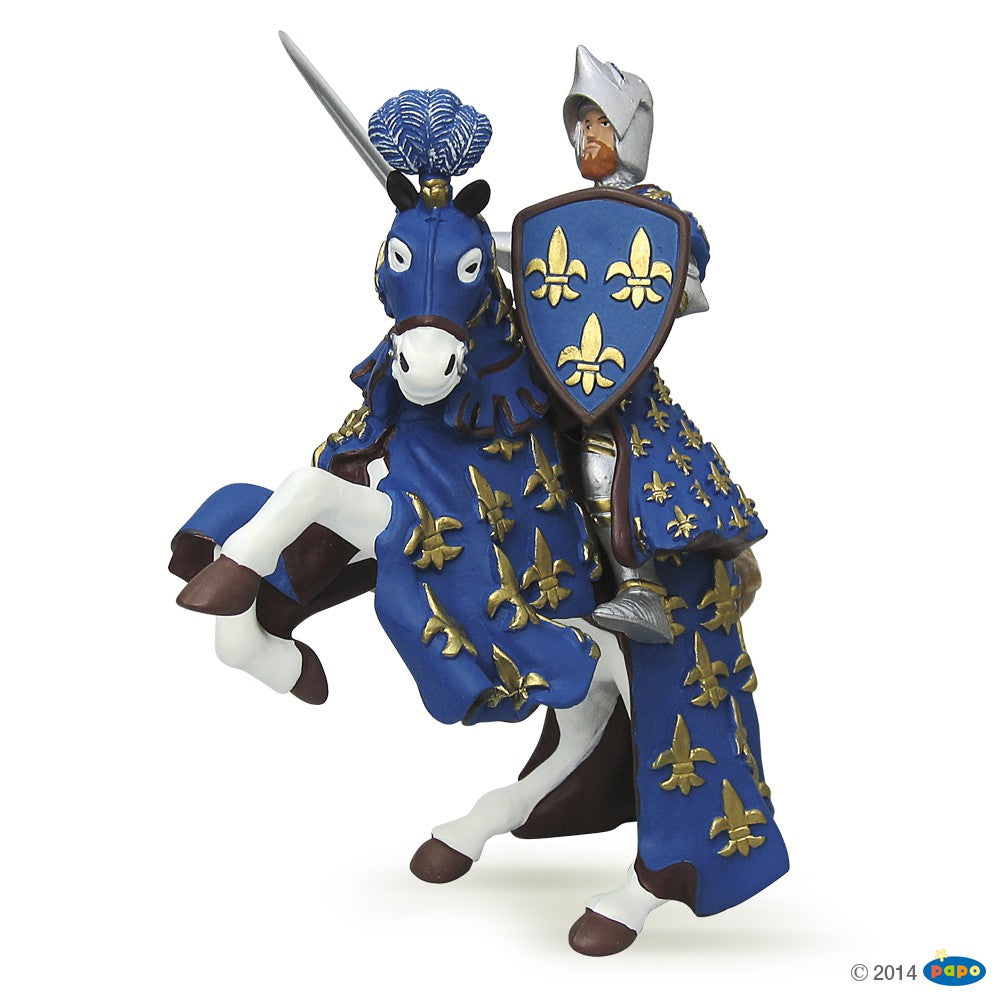 papo-medieval-prinz-philip-ritter-figur-blau-mit-schwert image 2