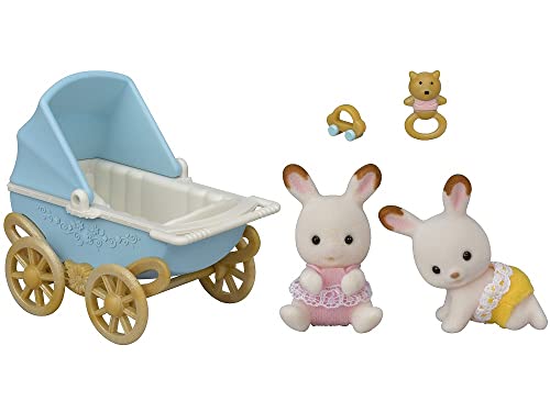 sylvanian-families-5432-schokoladenhasen-zwillinge-puppenhaus-kinderwagen image 2