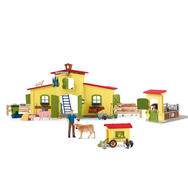 schleich-horse-club-farm-h-hnerstall-pferdestall-72224-spielset image 1