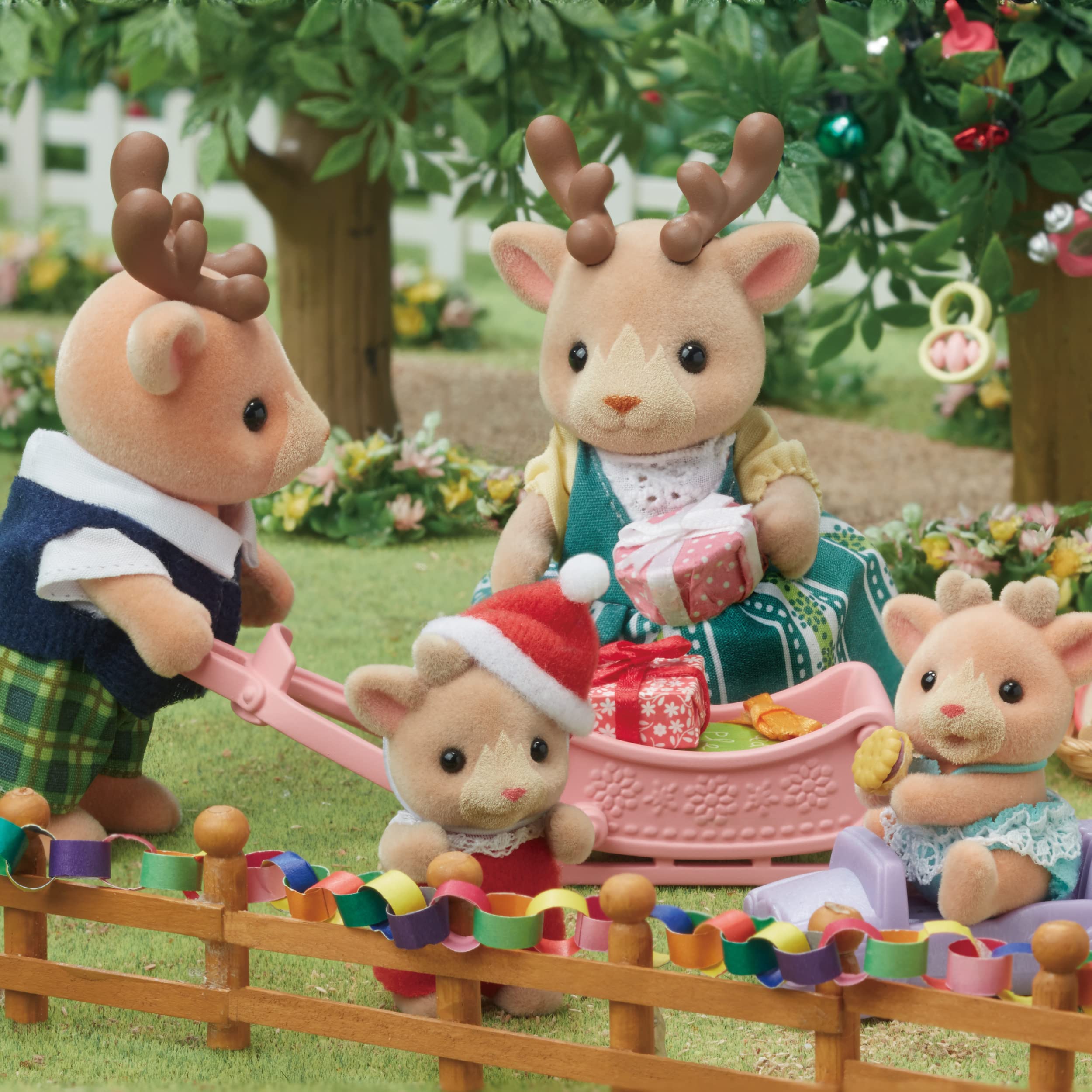 sylvanian-families-village-5692-rentier-familie-mit-schlitten image 2