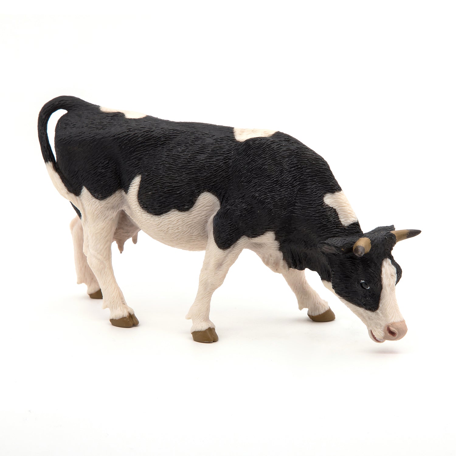 papo-farmyard-friends-kuh-figur-grasend-schwarz-wei image 2