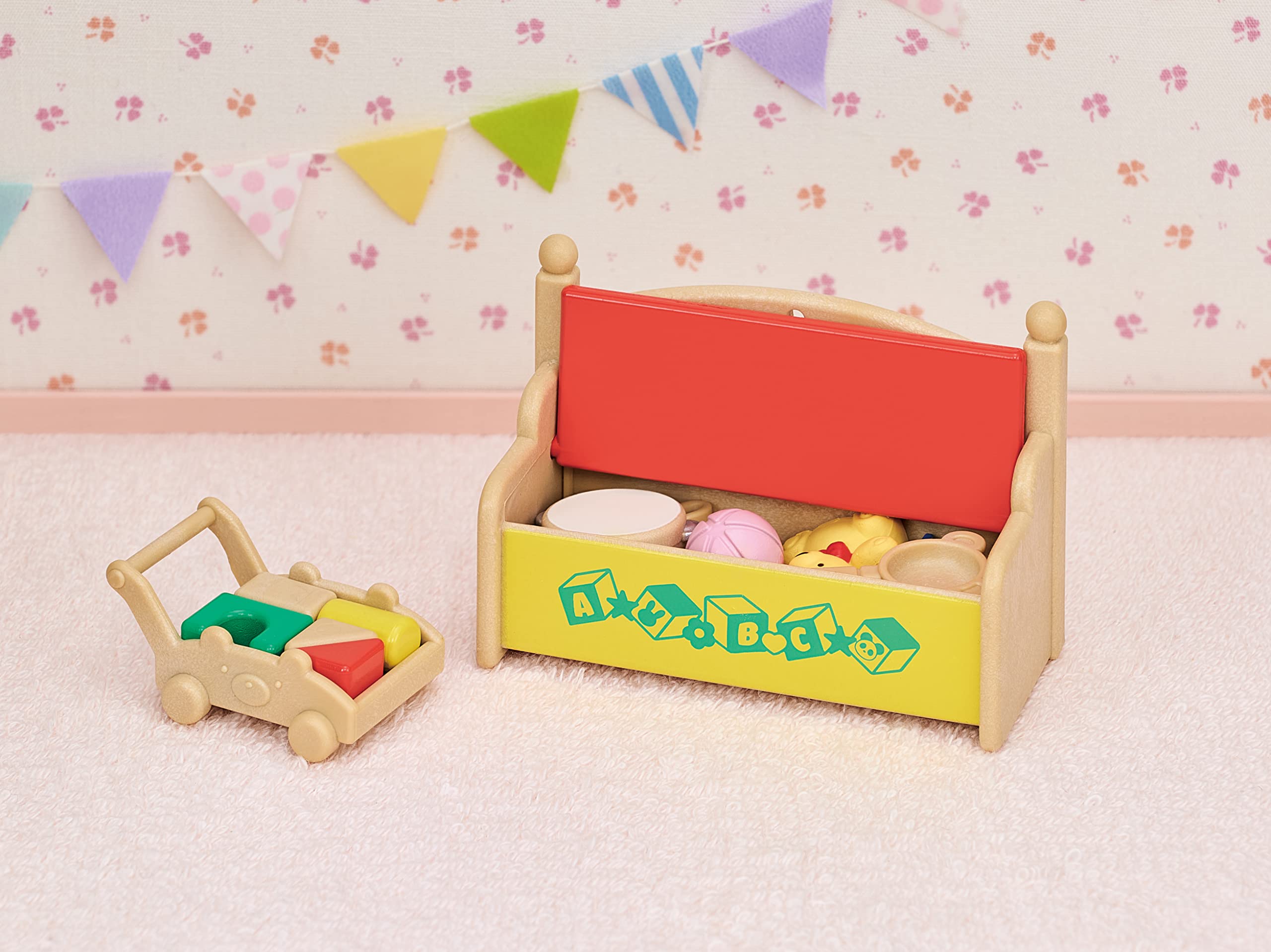 sylvanian-families-baby-party-5709-toy-box-panda-schneehasen image 7
