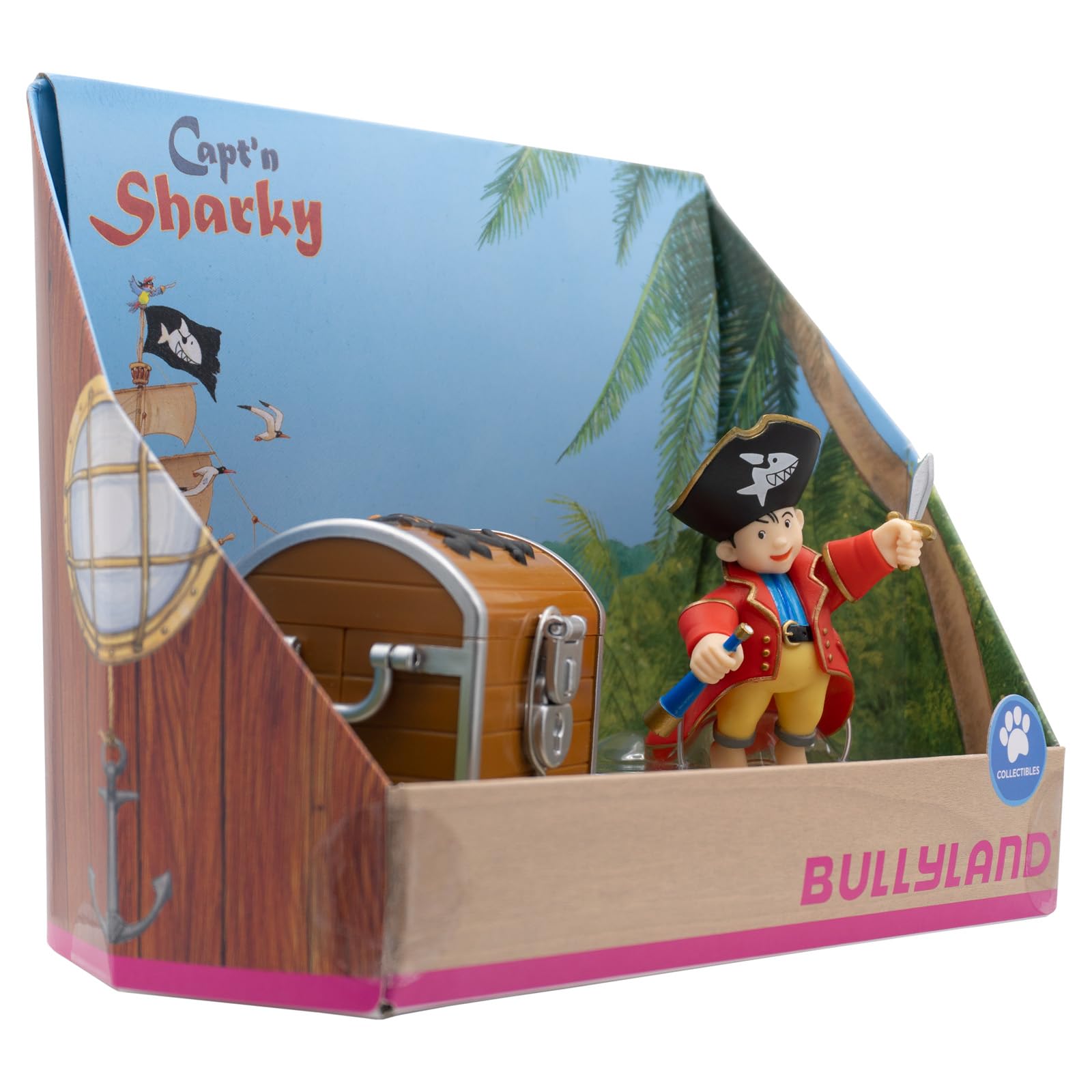 bullyland-capt-n-sharky-pirat-18900-spielfigur-mit-truhe image 3