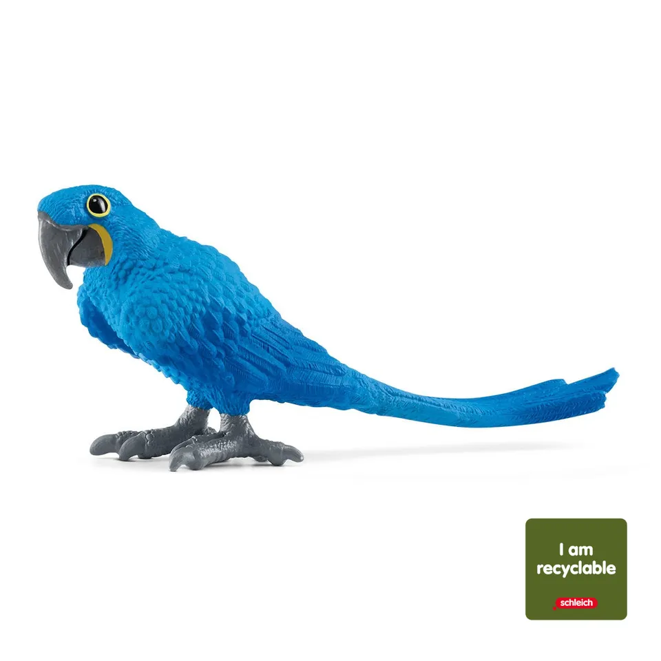 schleich-wild-life-hyazinth-ara-papageienfigur-blau-14953 image 1