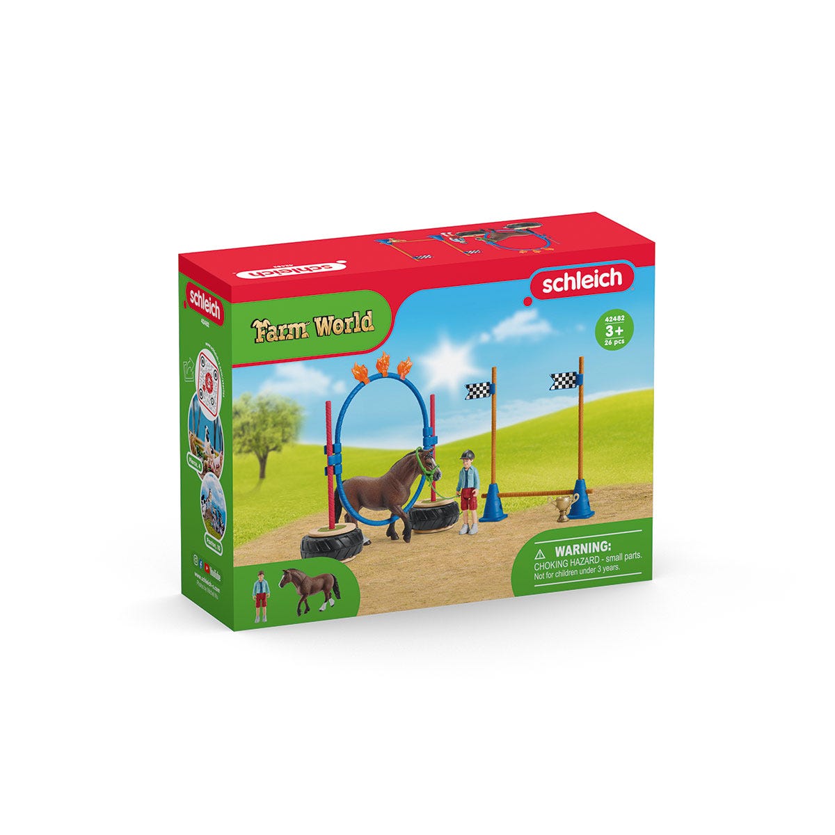 schleich-horse-club-pony-agility-rennen-42482-spielfiguren-set-parcours image 8