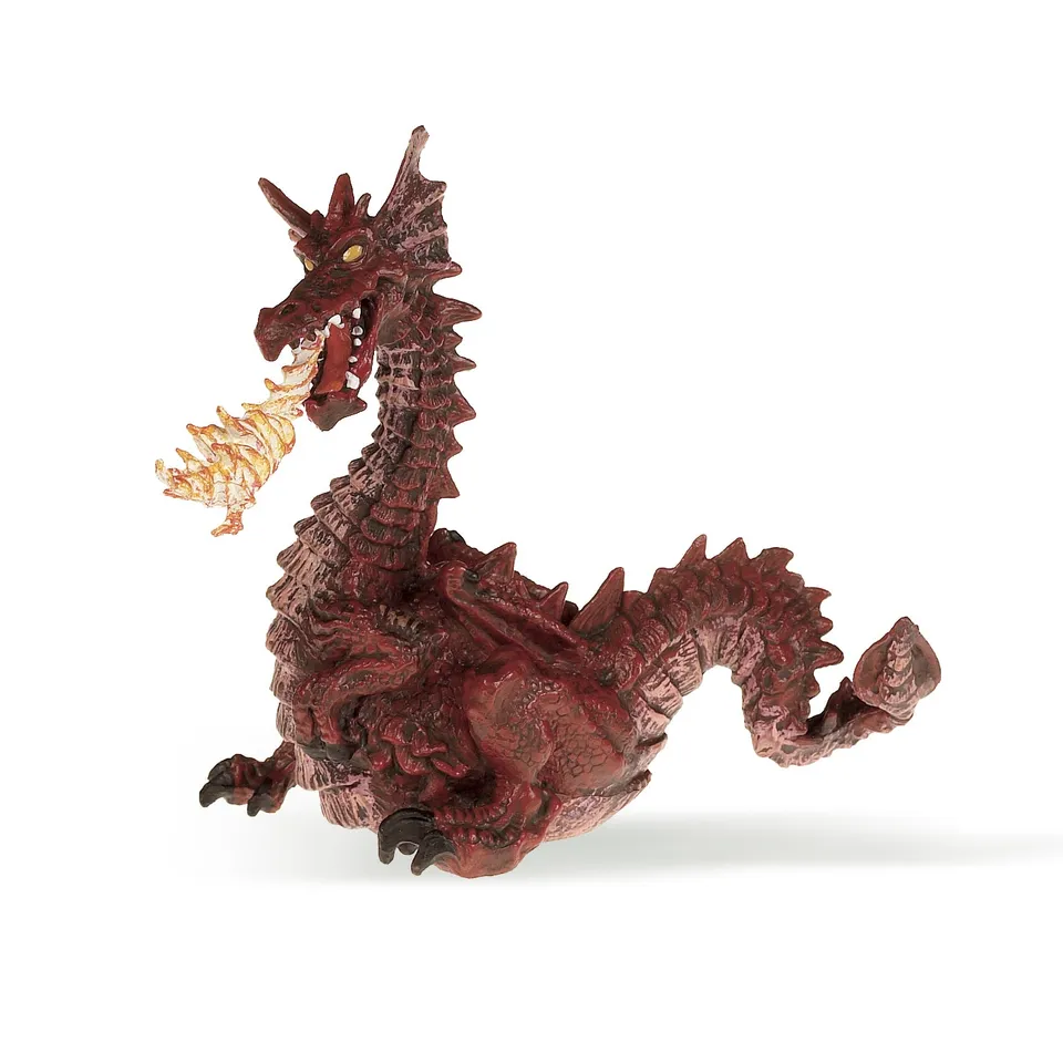 papo-enchanted-world-roter-drache-drachenfigur-mit-flamme image 1