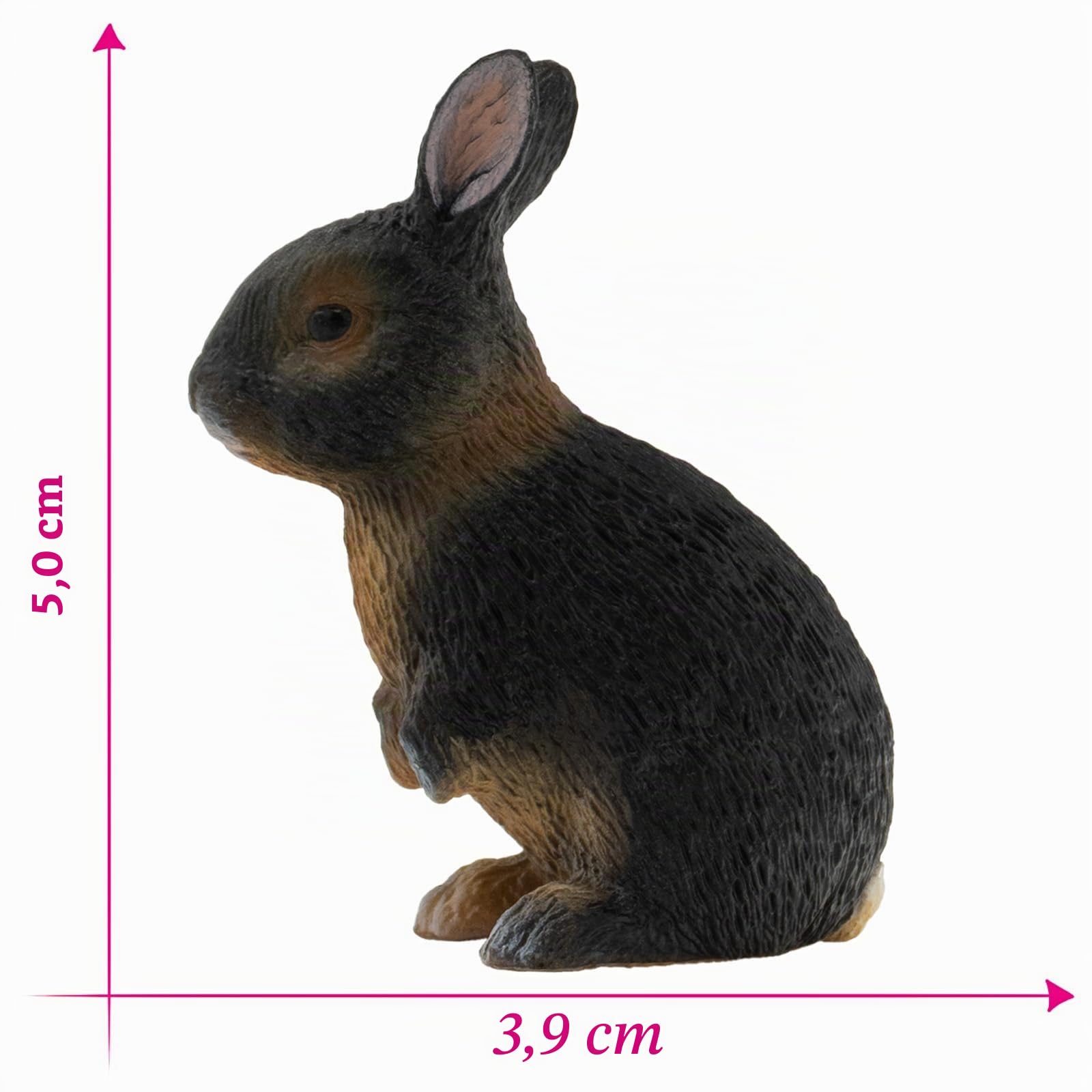 bullyland-pets-kaninchen-64612-figur-5-cm-schwarz image 2