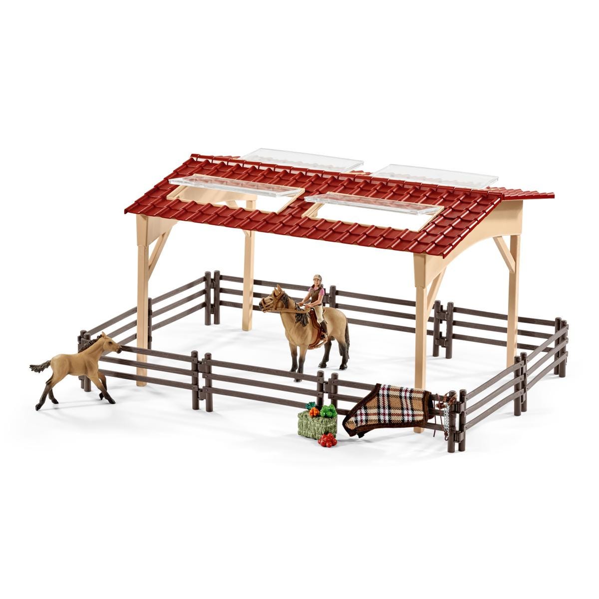 schleich-horse-club-42195-pferdestall-spielset-mit-pferden image 2