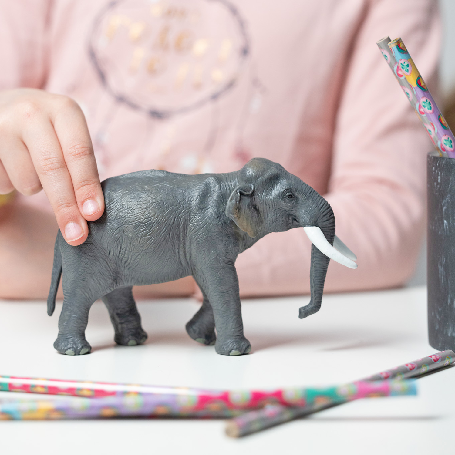 papo-wildlife-asiatischer-elefant-figur-wildtier image 2